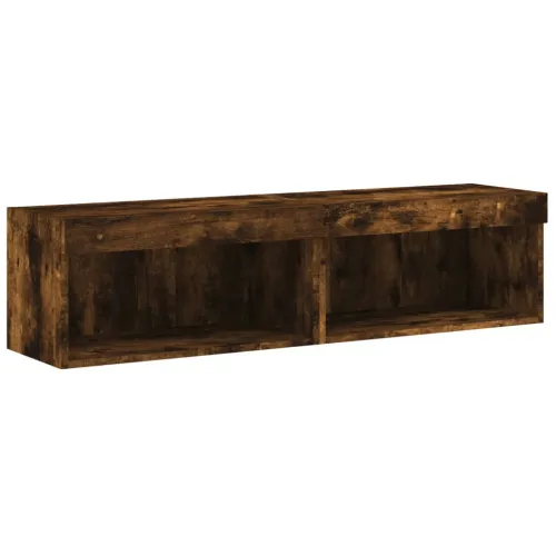 TV ormarići s LED svjetlima 2 kom boja hrasta 60x30x30 cm - Dimljeni hrast 60 cm 2 Cijena