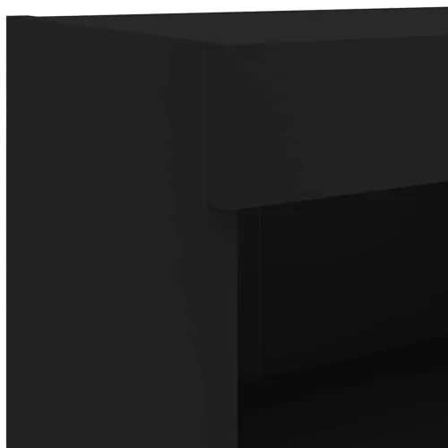 TV ormarići s LED svjetlima 2 kom crni 80x30x30 cm - Crna 80 cm 1 Cijena
