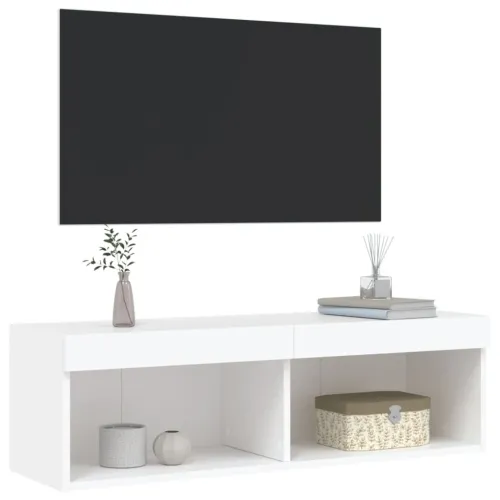 TV ormarić s LED svjetlima bijeli 80x30x30 cm - Bijela 100 cm 1 Cijena