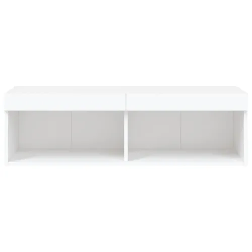 TV ormarić s LED svjetlima bijeli 80x30x30 cm - Bijela 1 100 cm Cijena