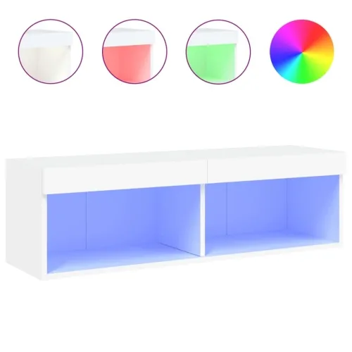 TV ormarić s LED svjetlima bijeli 80x30x30 cm - Bijela 100 cm 1 Cijena