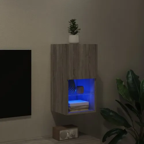 TV ormarić s LED svjetlima boja hrasta 30,5x30x60 cm - Sivi hrast sonoma 30.5 x 30 x 60 cm 1 Cijena