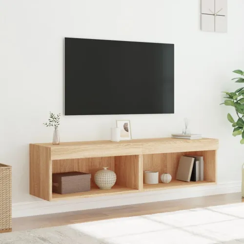 TV ormarići s LED svjetlima 2 kom boja hrasta 60x30x30 cm - Sonoma hrast 60 cm 2 Cijena