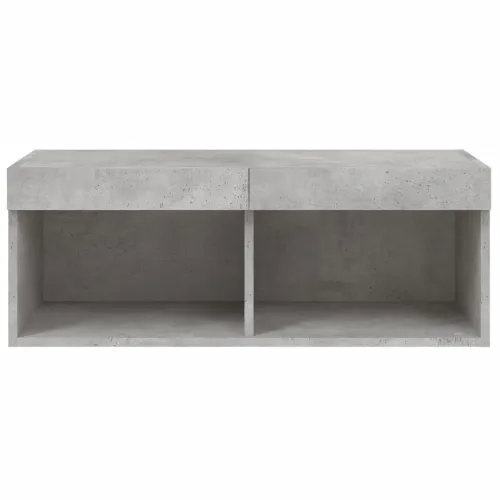 TV ormarić s LED svjetlima siva boja betona 80x30x30 cm - Beton siva 80 cm 1 Cijena