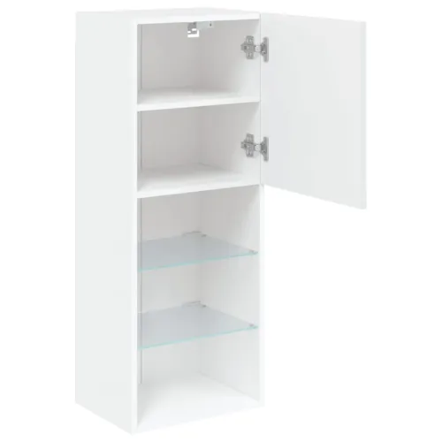 TV ormarić s LED svjetlima bijeli 40,5x30x102 cm - Bijela 40.5 x 30 x 102 cm 1 Cijena