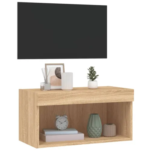 TV ormarić s LED svjetlima boja hrasta sonome 60 x 30 x 30 cm - Sonoma hrast 60 cm 1 Cijena