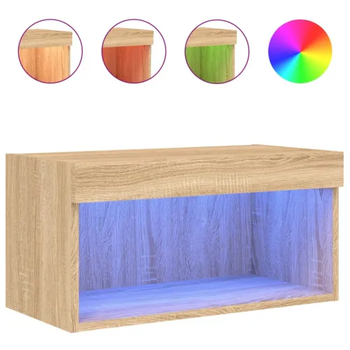TV ormarić s LED svjetlima boja hrasta sonome 60 x 30 x 30 cm - Sonoma hrast 60 cm 1 Cijena