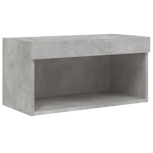 TV ormarić s LED svjetlima siva boja betona 60x30x30 cm - Beton siva 60 cm 1 Cijena