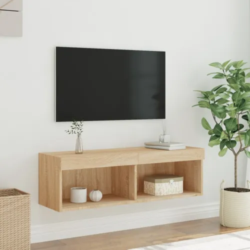 TV ormarić s LED svjetlima boja hrasta sonome 100x30x30 cm - Sonoma hrast 100 cm 1 Cijena