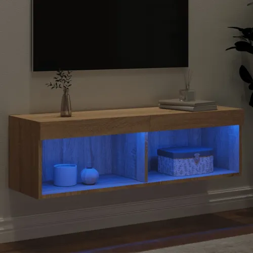 TV ormarić s LED svjetlima boja hrasta sonome 100x30x30 cm - Sonoma hrast 100 cm 1 Cijena