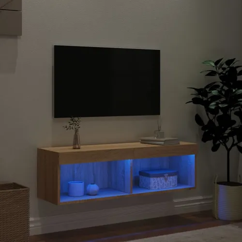 TV ormarić s LED svjetlima boja hrasta sonome 100x30x30 cm - Sonoma hrast 100 cm 1 Cijena