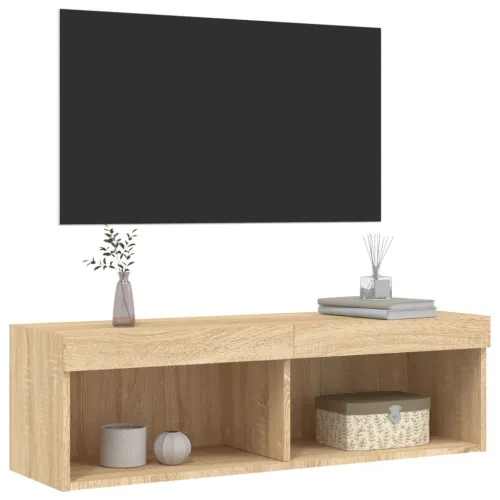 TV ormarić s LED svjetlima boja hrasta sonome 100x30x30 cm - Sonoma hrast 100 cm 1 Cijena