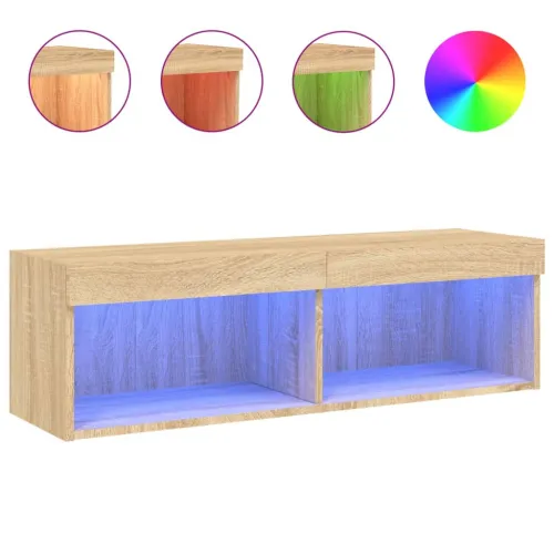 TV ormarić s LED svjetlima boja hrasta sonome 100x30x30 cm - Sonoma hrast 100 cm 1 Cijena