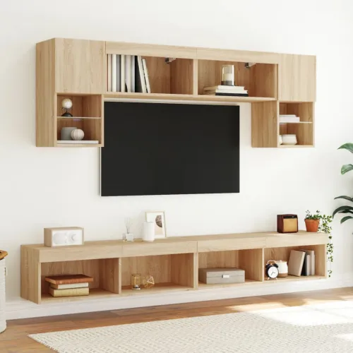 TV ormarić s LED svjetlima boja hrasta sonome 100x30x30 cm - Sonoma hrast 100 cm 1 Cijena