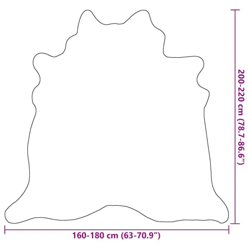Tepih od prave kravlje kože bež 180 x 220 cm - Bež 180 x 220 cm Cijena