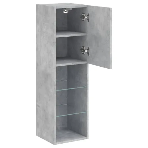 TV ormarići s LED svjetlima 2 kom boja betona 30,5x30x102 cm - Beton siva 30.5 x 30 x 102 cm 2 Cijena