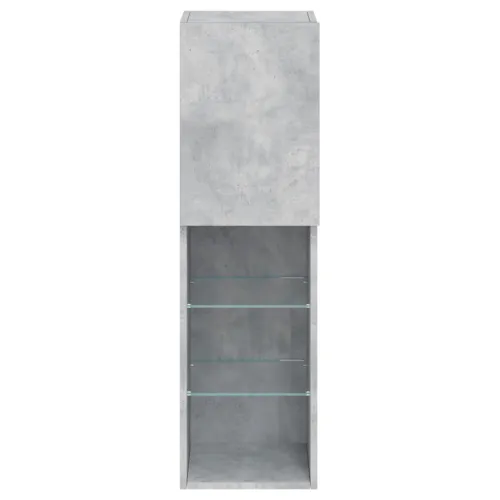 TV ormarići s LED svjetlima 2 kom boja betona 30,5x30x102 cm - Beton siva 30.5 x 30 x 102 cm 2 Cijena