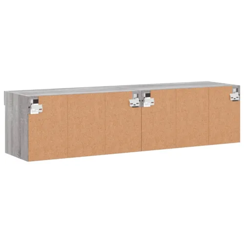 TV ormarići s LED svjetlima 2 kom boja hrasta 60x30x30 cm - Sivi hrast sonoma 60 cm 2 Cijena