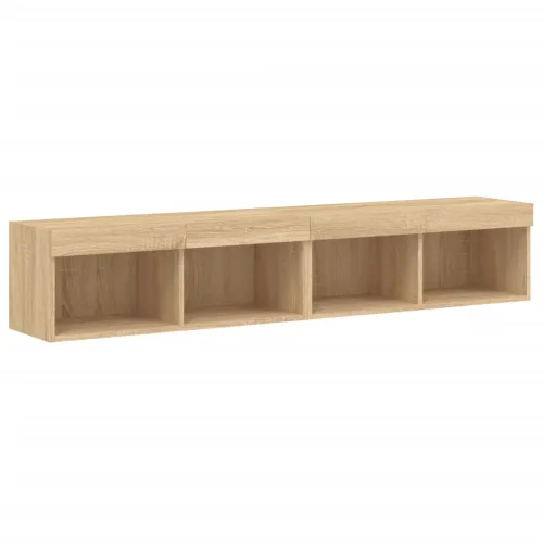 TV ormarići s LED svjetlima 2 kom boja hrasta 80x30x30 cm - Sonoma hrast 80 cm 2 Cijena