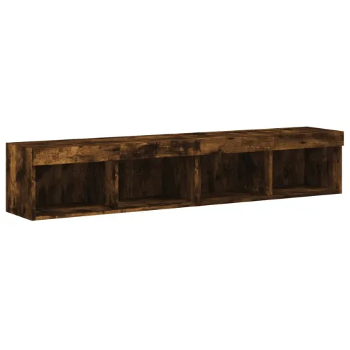 TV ormarići s LED svjetlima 2 kom boja hrasta 80x30x30 cm - Dimljeni hrast 80 cm 2 Cijena