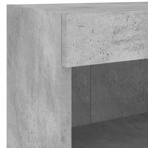 5-dijelni zidni TV elementi s LED svjetlima boja betona drveni - Beton siva 5 Cijena