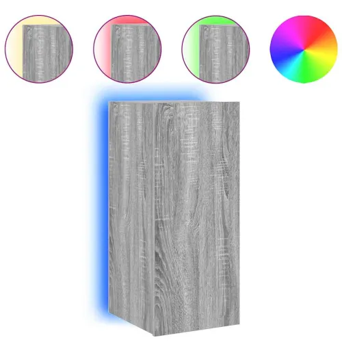 Zidni TV ormarić s LED svjetlima boja hrasta 30,5 x 35 x 70 cm - Sivi hrast sonoma 30.5 x 35 x 70 cm 1 Cijena