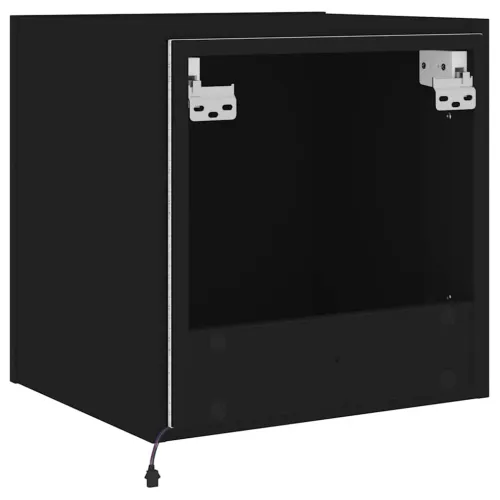Zidni TV ormarići s LED svjetlima 2 kom crni 40,5 x 35 x 40 cm - Crna 40.5 x 35 x 40 cm 2 Cijena