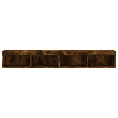 TV ormarići s LED svjetlima 2 kom boja hrasta 100x30x30 cm - Dimljeni hrast 100 cm 2 Cijena