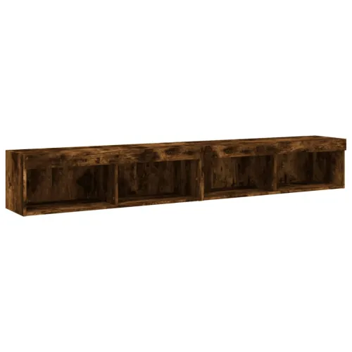 TV ormarići s LED svjetlima 2 kom boja hrasta 100x30x30 cm - Dimljeni hrast 100 cm 2 Cijena