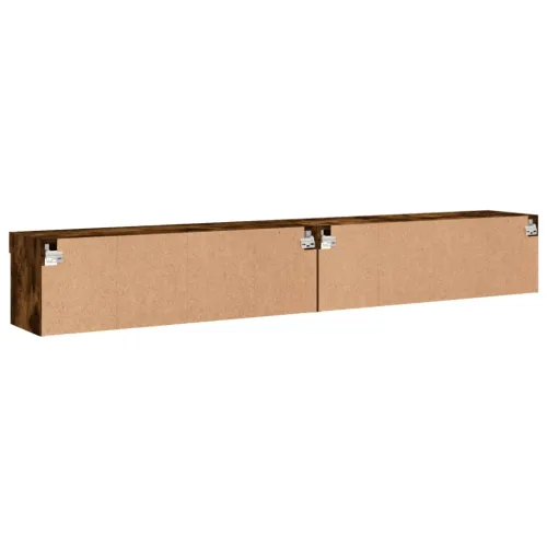TV ormarići s LED svjetlima 2 kom boja hrasta 100x30x30 cm - Dimljeni hrast 100 cm 2 Cijena