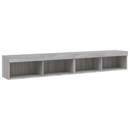 TV ormarići s LED svjetlima 2 kom boja hrasta 100x30x30 cm - Sivi hrast sonoma 100 cm 2 Cijena