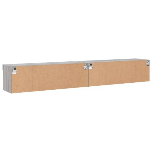 TV ormarići s LED svjetlima 2 kom boja hrasta 100x30x30 cm - Sivi hrast sonoma 100 cm 2 Cijena