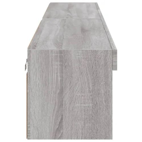TV ormarići s LED svjetlima 2 kom boja hrasta 100x30x30 cm - Sivi hrast sonoma 100 cm 2 Cijena