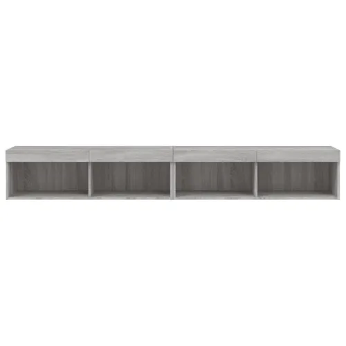 TV ormarići s LED svjetlima 2 kom boja hrasta 100x30x30 cm - Sivi hrast sonoma 100 cm 2 Cijena