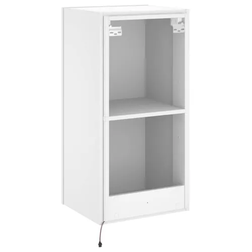 Zidni TV ormarić s LED svjetlima bijeli 40,5 x 35 x 80 cm - Bijela 40.5 x 35 x 80 cm 1 Cijena