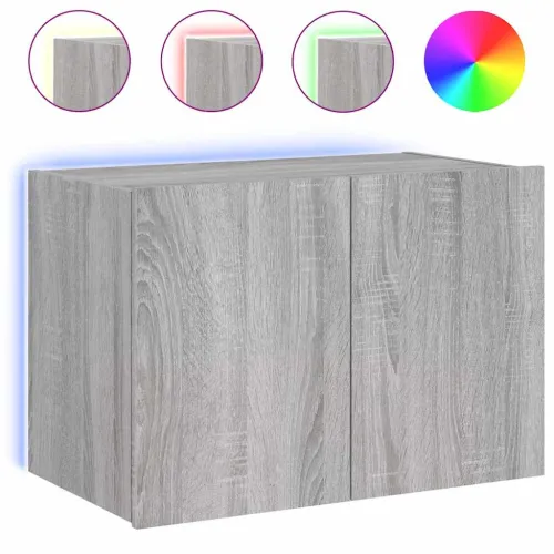 Zidni TV ormarić s LED svjetlima boja hrasta 60x35x41 cm - Sivi hrast sonoma 60 x 35 x 41 cm 1 Cijena