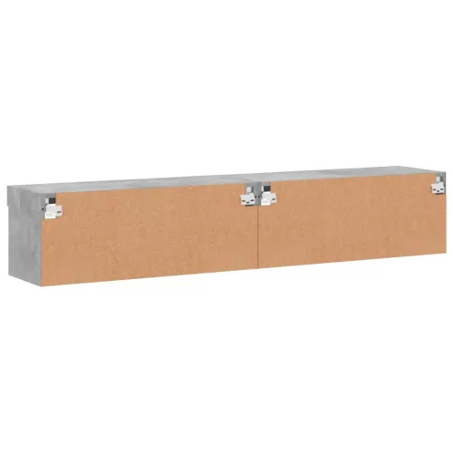 TV ormarići s LED svjetlima 2 kom siva boja betona 80x30x30 cm - Beton siva 80 cm 2 Cijena