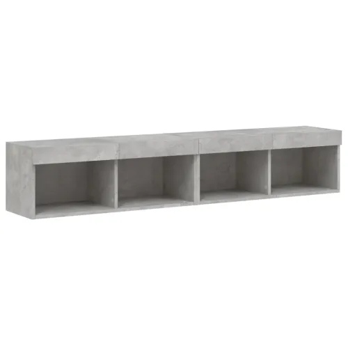 TV ormarići s LED svjetlima 2 kom siva boja betona 80x30x30 cm - Beton siva 80 cm 2 Cijena