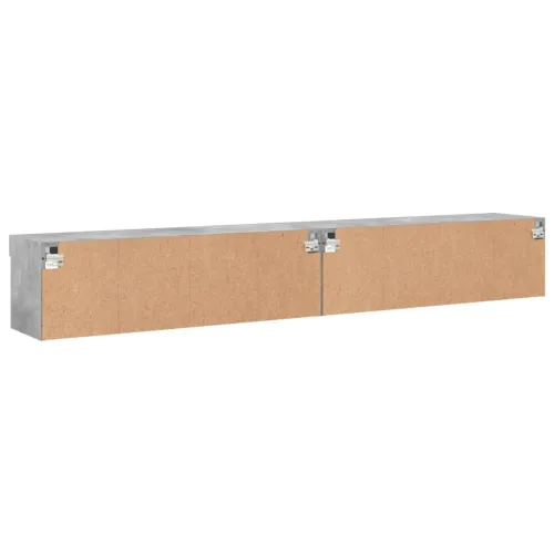 TV ormarići s LED svjetlima 2 kom boja betona 100x30x30 cm - Beton siva 100 cm 2 Cijena