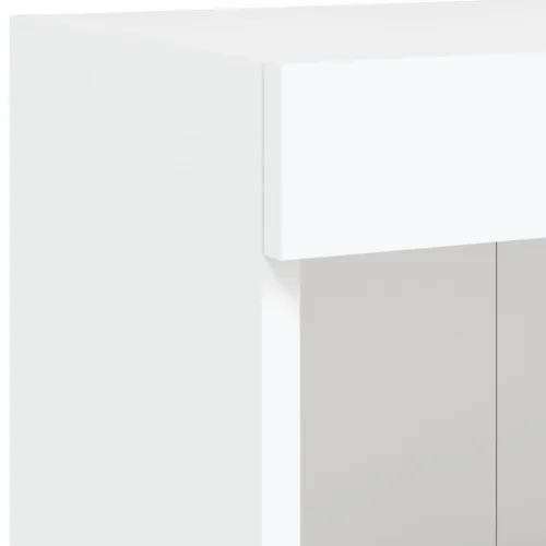 Zidni TV ormarić s LED svjetlima bijeli 100x30x40 cm - Bijela 1 100 cm Cijena