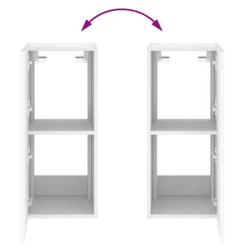 Zidni TV ormarić s LED svjetlima bijeli 30,5 x 35 x 70 cm - Bijela 30.5 x 35 x 70 cm 1 Cijena