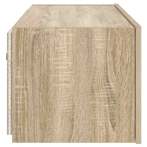 Zidni TV ormarić s LED svjetlima boja hrasta 80x35x31 cm - Sonoma hrast 80 x 35 x 31 cm 1 Cijena