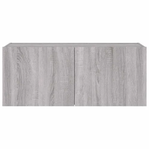 Zidni TV ormarić s LED svjetlima siva boja hrasta 100x35x41 cm - Sivi hrast sonoma 100 x 35 x 41 cm 1 Cijena