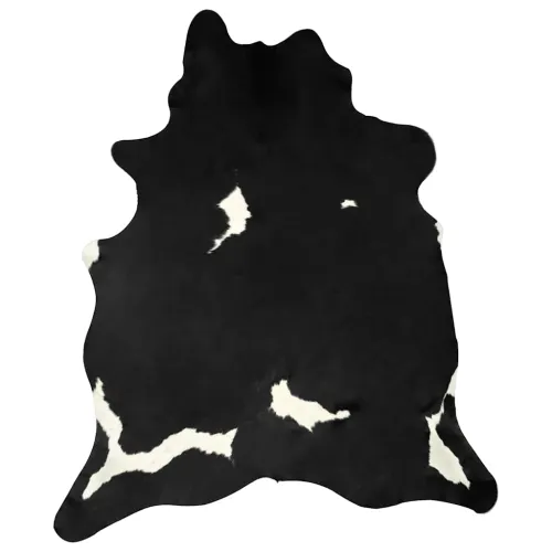 Tepih od prave kravlje kože crno-bijeli 180 x 220 cm - Crno-bijelo 180 x 220 cm Cijena