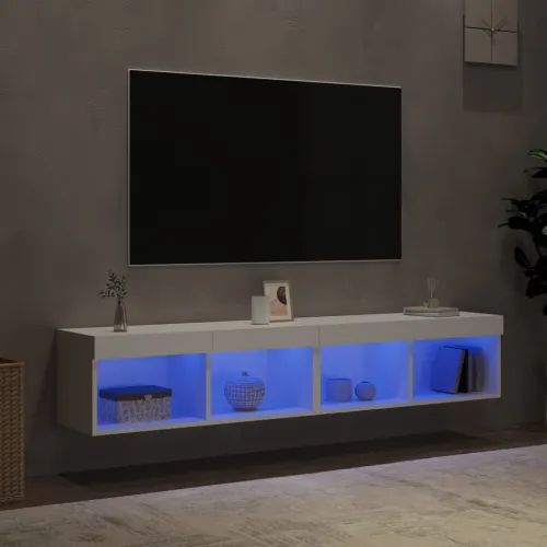 TV ormarići s LED svjetlima 2 kom bijeli 80x30x30 cm - Bijela 2 80 cm Cijena