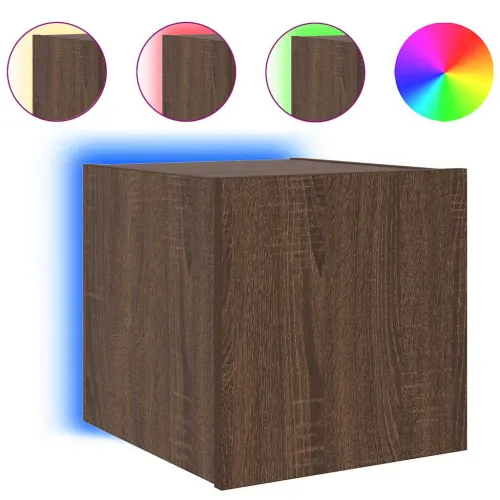 Zidni TV ormarići LED 2 kom smeđa boja hrasta 30,5 x 35 x 30 cm - Smeđi hrast 30.5 x 35 x 30 cm 2 Cijena