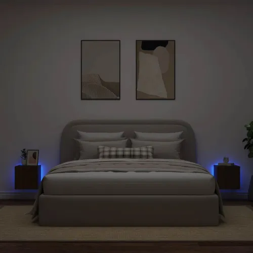 Zidni TV ormarići LED 2 kom smeđa boja hrasta 30,5 x 35 x 30 cm - Smeđi hrast 30.5 x 35 x 30 cm 2 Cijena