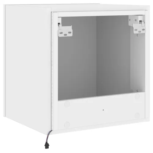 Zidni TV ormarić s LED svjetlima bijeli 40,5 x 35 x 40 cm - Bijela 40.5 x 35 x 40 cm 1 Cijena