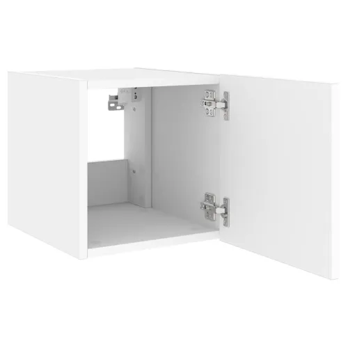 Zidni TV ormarić s LED svjetlima bijeli 40,5 x 35 x 40 cm - Bijela 40.5 x 35 x 40 cm 1 Cijena