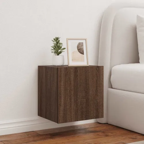 Zidni TV ormarići LED 2 kom smeđa boja hrasta 40,5 x 35 x 40 cm - Smeđi hrast 40.5 x 35 x 40 cm 2 Cijena